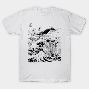 The great wave on Mount Fujiyama T-Shirt